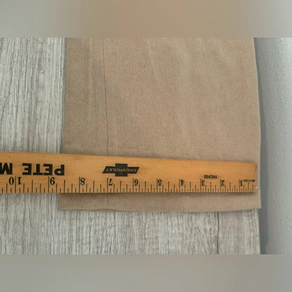 MAX MARA Italy High Rise 100% Camel Hair Trouser Dress Pant Luxury Sz 8 *FLAW* - Picture 10 of 13